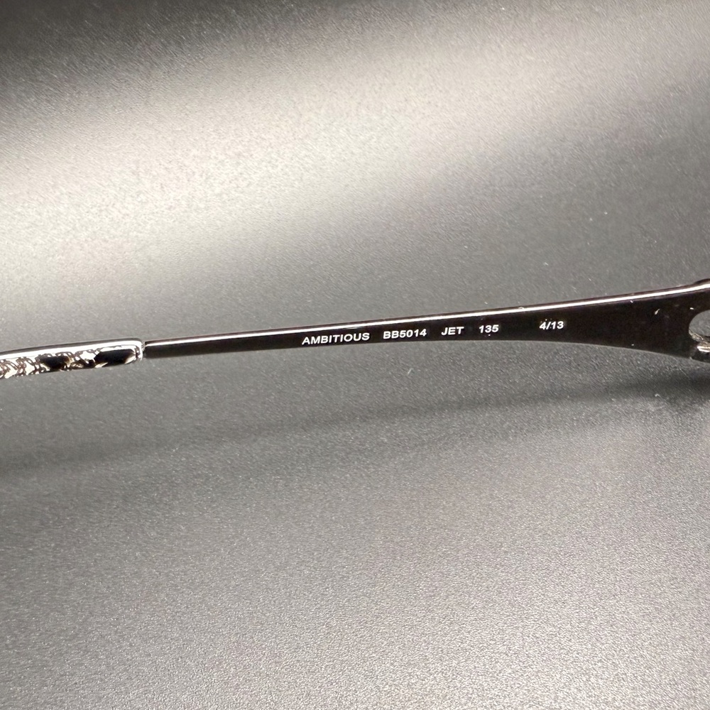 Bebe Ambitious Bb5014 Black Rhinestone Heart Glas… - image 7